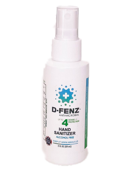 Small Handheld D-FENZ™ Alcohol Free Hand Sanitizer Spray
