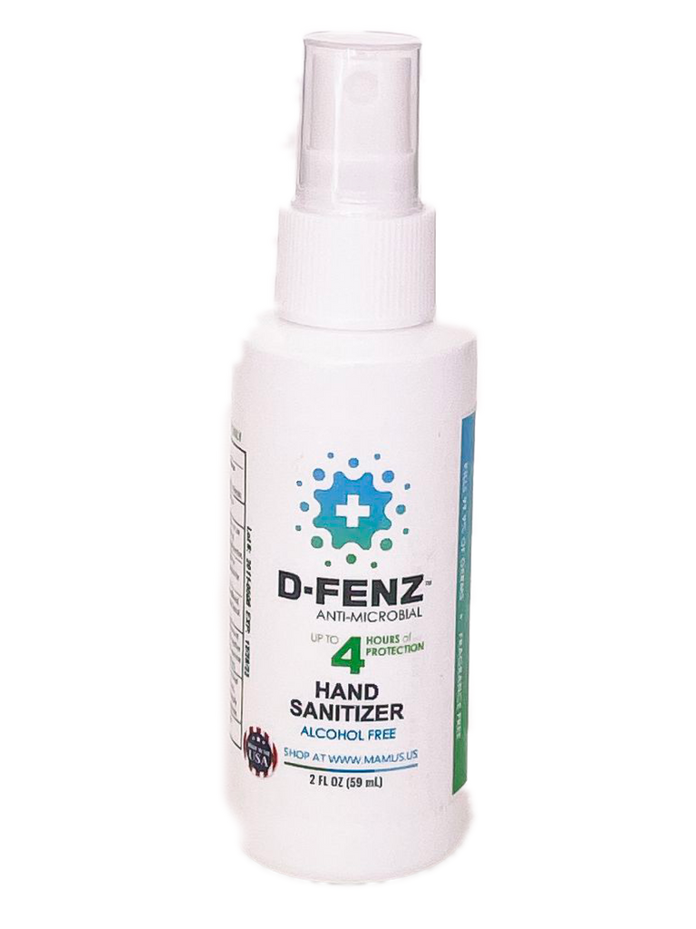 Small Handheld D-FENZ™ Alcohol Free Hand Sanitizer Spray